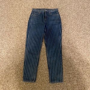 AE Striped Mom Jeans